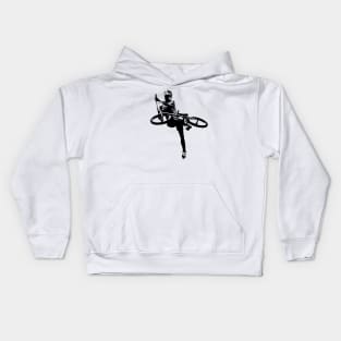 Freestyle BMX in the sky Kids Hoodie